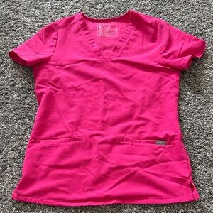 Figs Women's Bright Pink scrub set